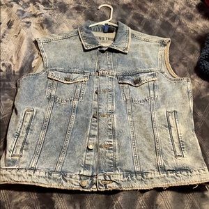 H&M denim jean vest